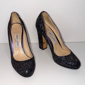 Jimmy Choo Sparkling Black Heels